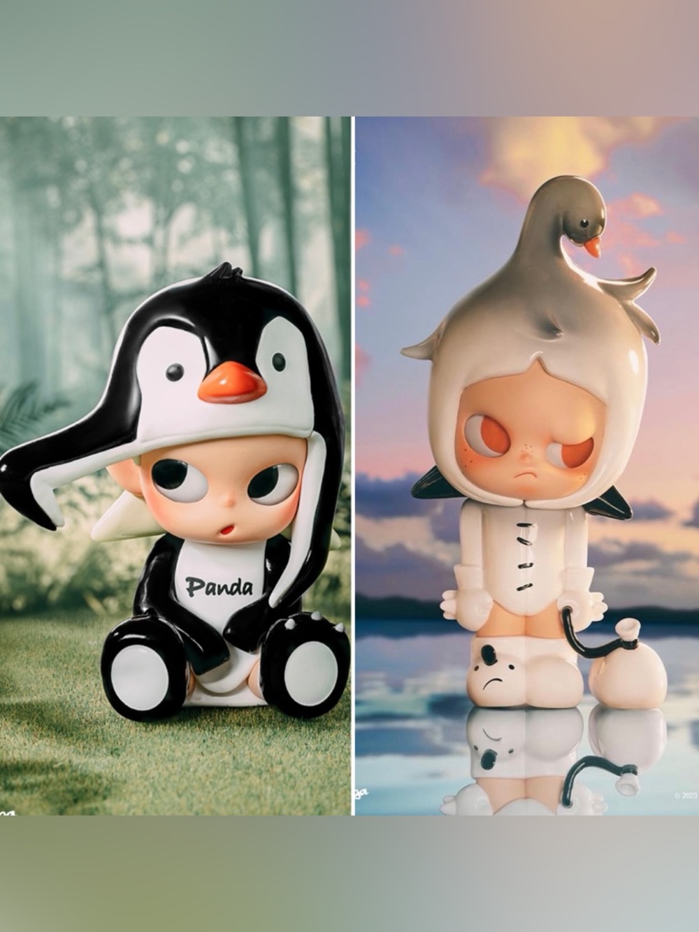2 x Zsiga - We’re So Cute - Misidentified Panda, Ugly Duckling - Pop Mart